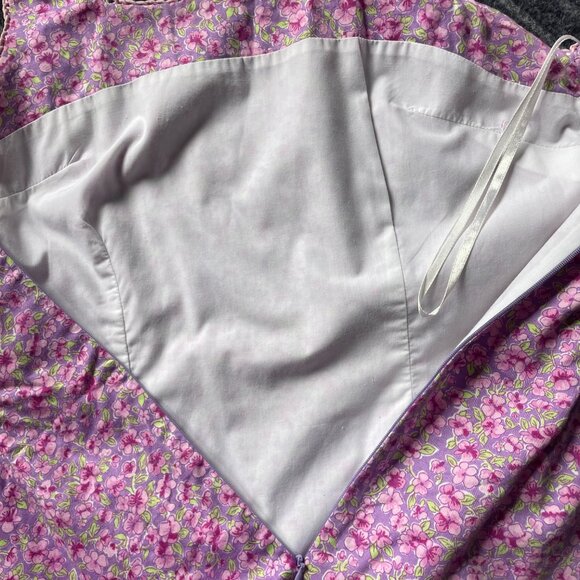 Lilly Pullitzer Floral Dress Size 4 Sleevless - Picture 9 of 10